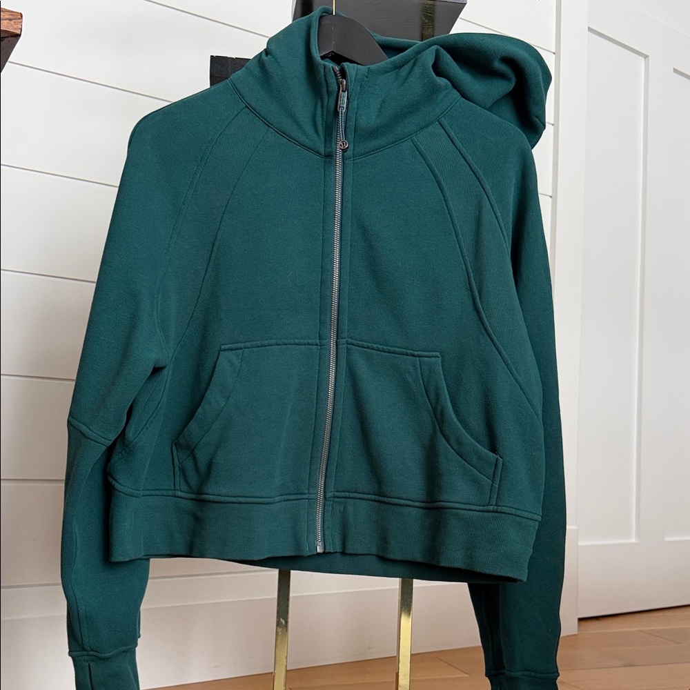 lululemon athletica Deep Teal Full‑Zip Hoodie Sweater